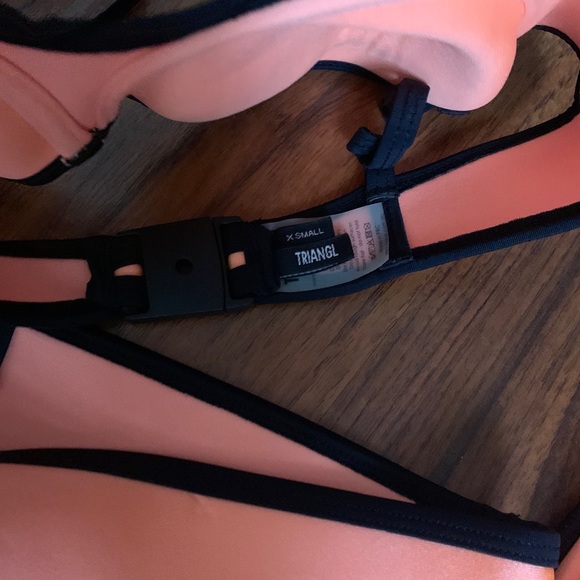 Triangl Bikini Neon Orange Xs S set - Picture 3 of 4